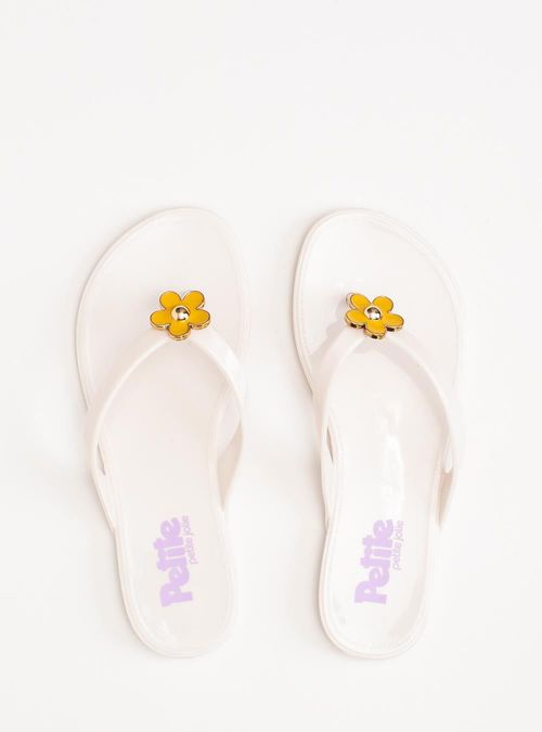 Chinelo Infantil Petite Jolie Lucky In Creme PJ7762IN