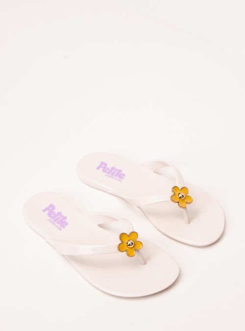 Chinelo Infantil Petite Jolie Lucky In Creme PJ7762IN