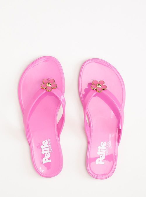 Chinelo Infantil Petite Jolie Lucky In Chiclete PJ7762IN