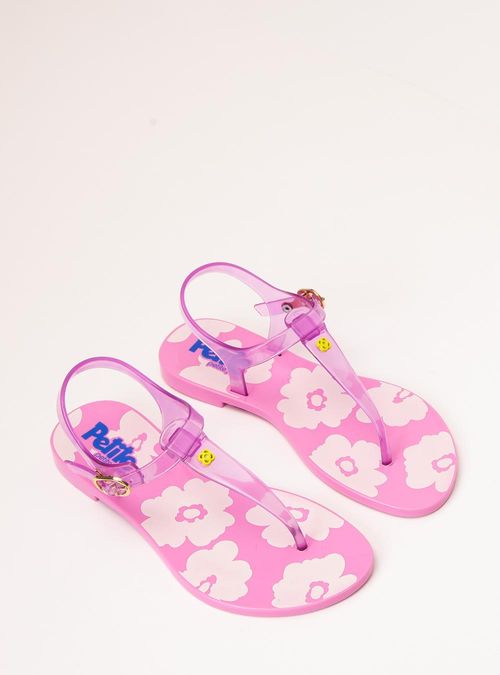 Sandália Petite Jolie Noah In Translúcido/Chiclete PJ7750IN