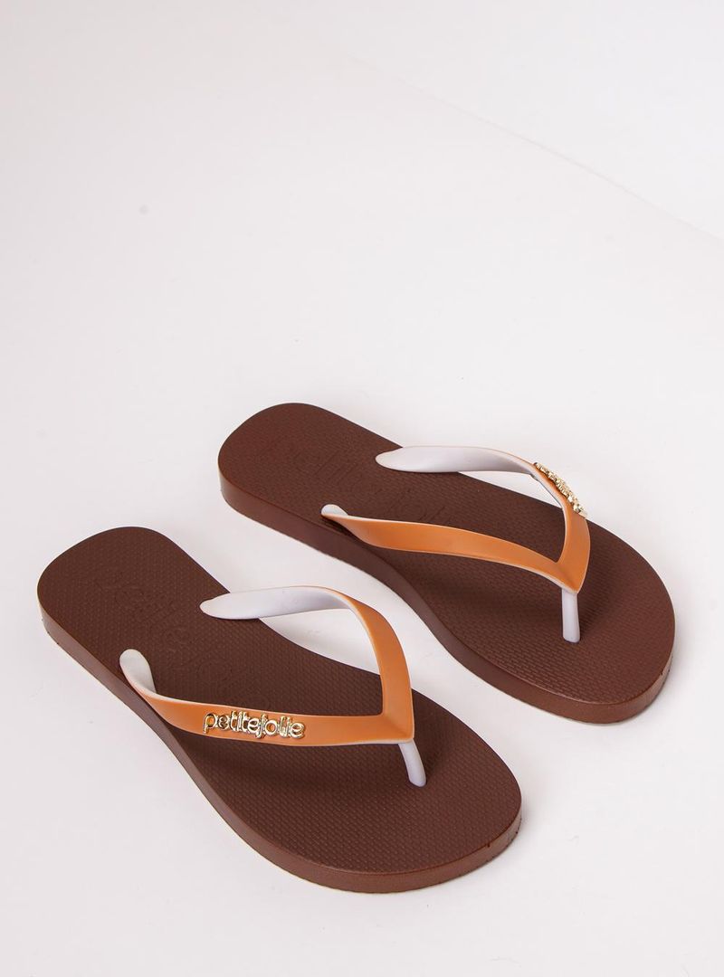 Chinelo Petite Jolie Fresh White/Sola Chocolate PJ7638