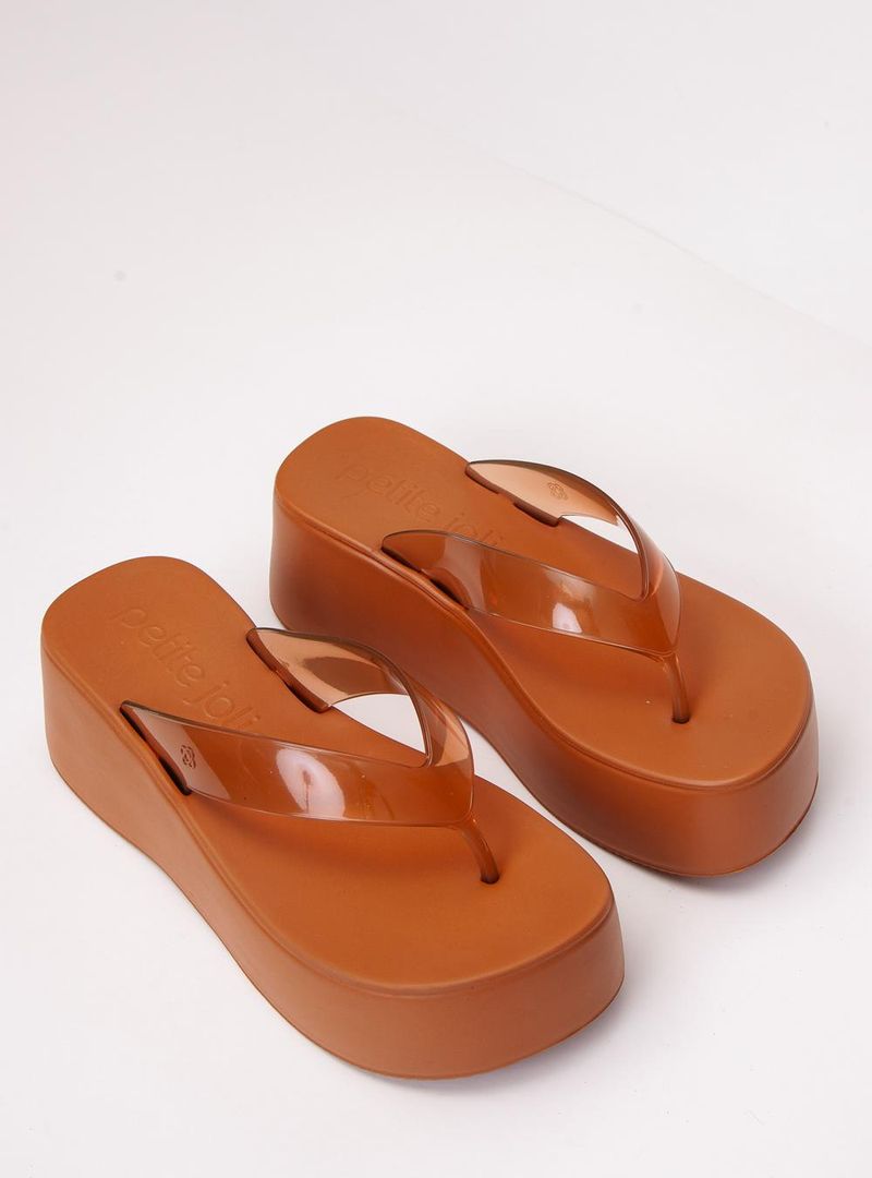 Chinelo Petite Jolie Plus II Doce De Leite PJ7703