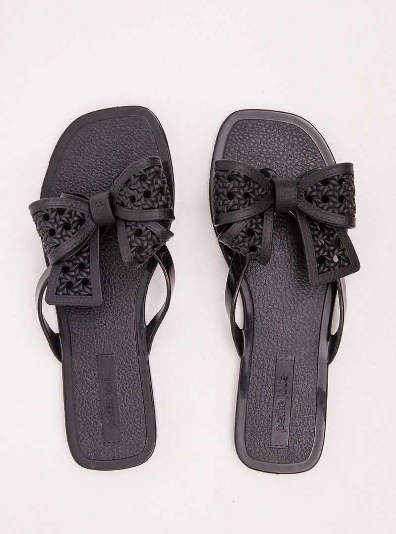Chinelo Petite Jolie Sunny Preto PJ6223