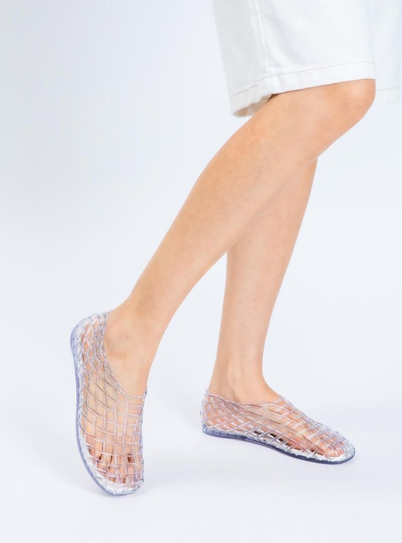 Sapatilha Petite Jolie Mesh Translúcido PJ7760