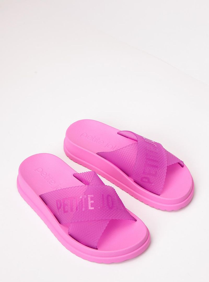 Chinelo Petite Jolie Smash Chiclete Translúcido PJ6812II