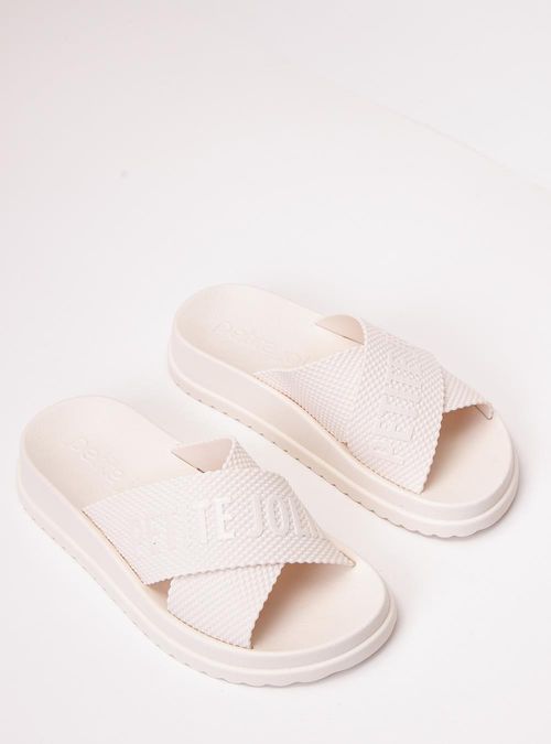 Chinelo Petite Jolie Smash Creme PJ6812II