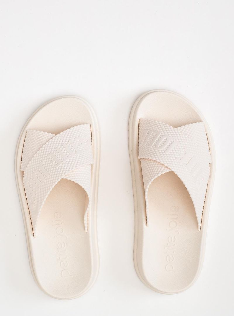 Chinelo Petite Jolie Smash Creme PJ6812II