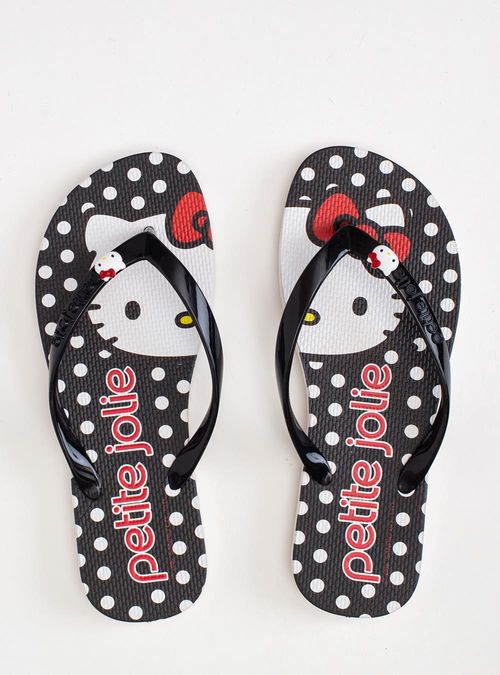 Chinelo Hello Kitty Preto/Hello Kitty 19 PJ7206HK
