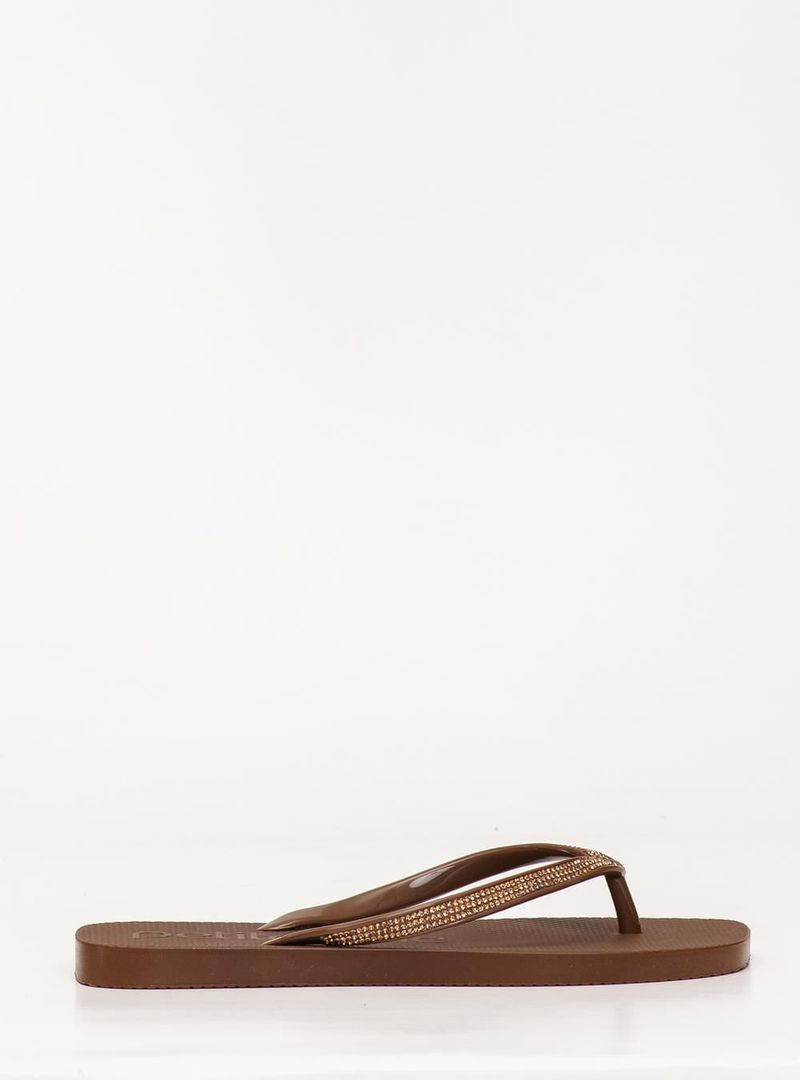 Chinelo Petite Jolie Refresh Shine Chocolate PJ7404
