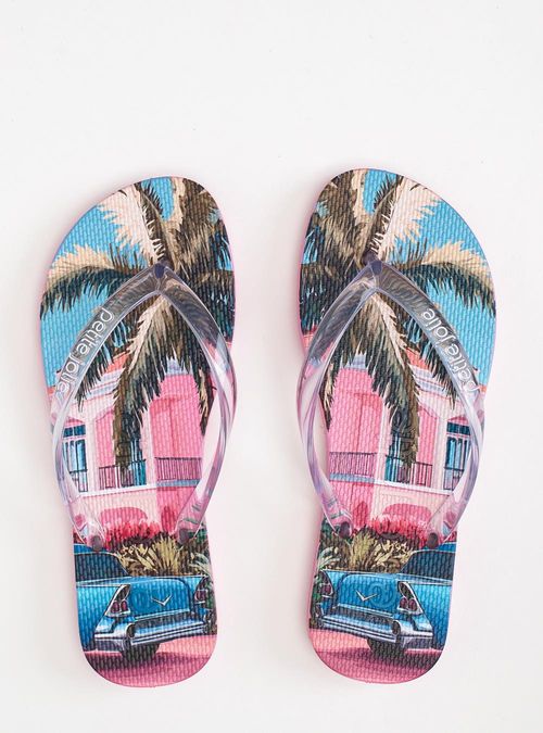 Chinelo Petite Jolie Fresh Translúcido/Miami PJ6969