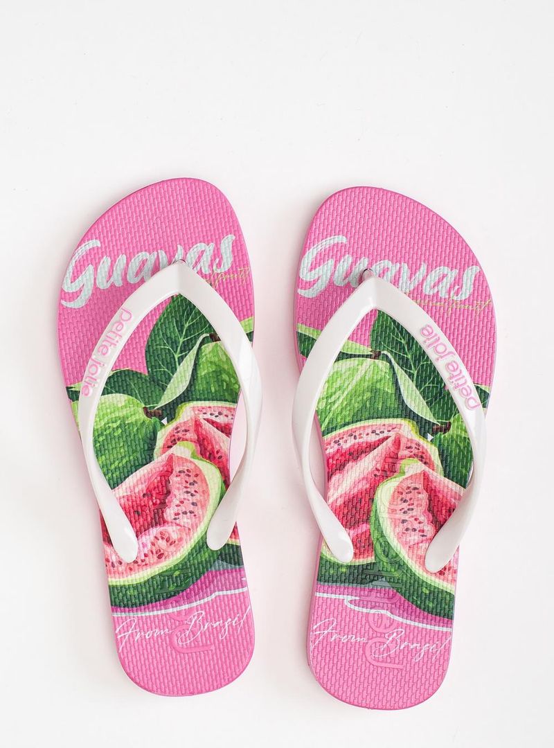 Chinelo Petite Jolie Fresh White/Frutas 7 PJ6969