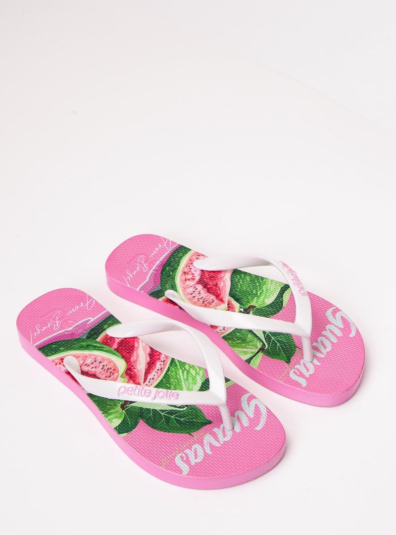 Chinelo Petite Jolie Fresh White/Frutas 7 PJ6969