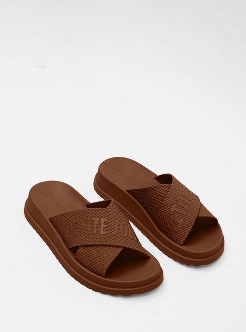 Chinelo Petite Jolie Smash Chocolate PJ6812II