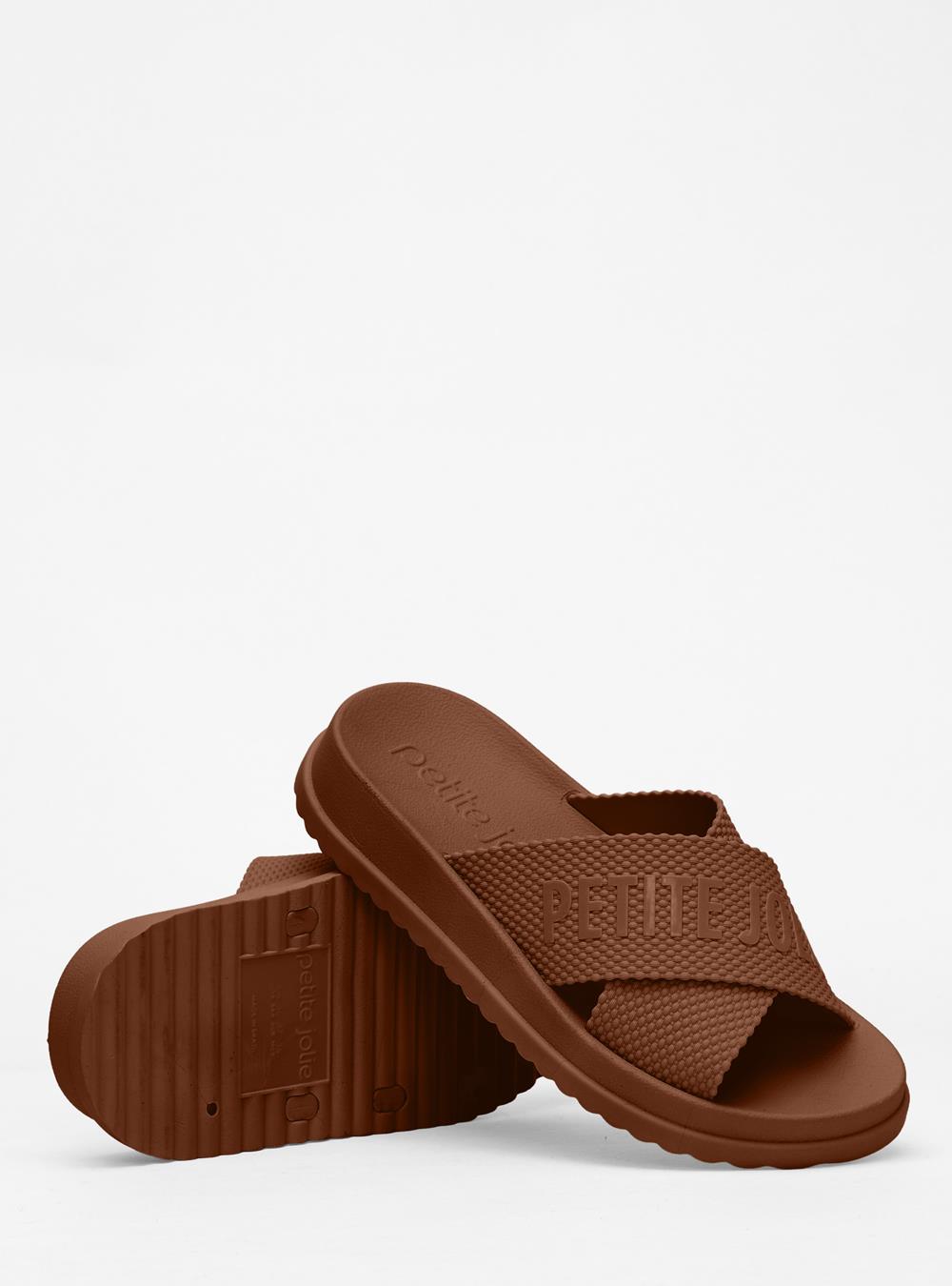 Chinelo Petite Jolie Smash Chocolate PJ6812II
