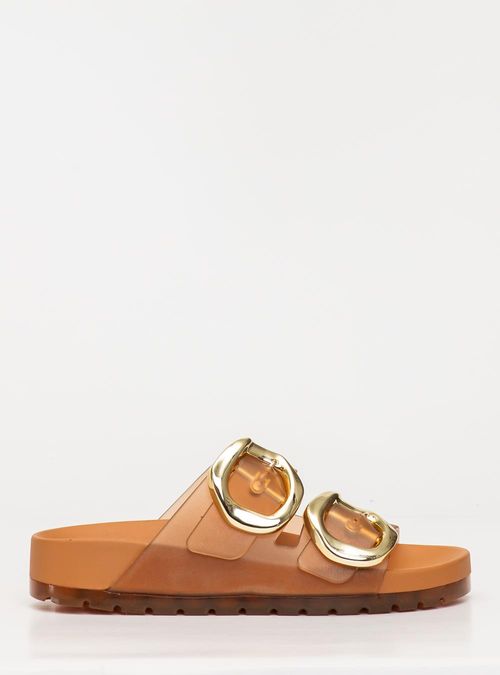 Chinelo Petite Jolie Lovin' Flat Doce De Leite PJ7731