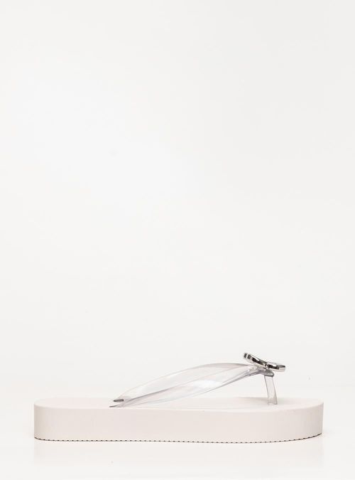 Chinelo Petite Jolie Fresh Up Translúcido/White PJ7634