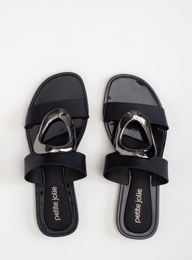 Chinelo Petite Jolie Demi Preto PJ7725