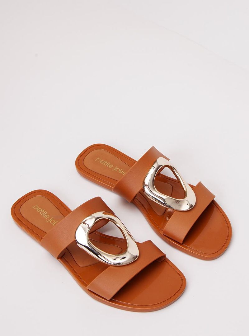 Chinelo Petite Jolie Demi Doce De Leite PJ7725