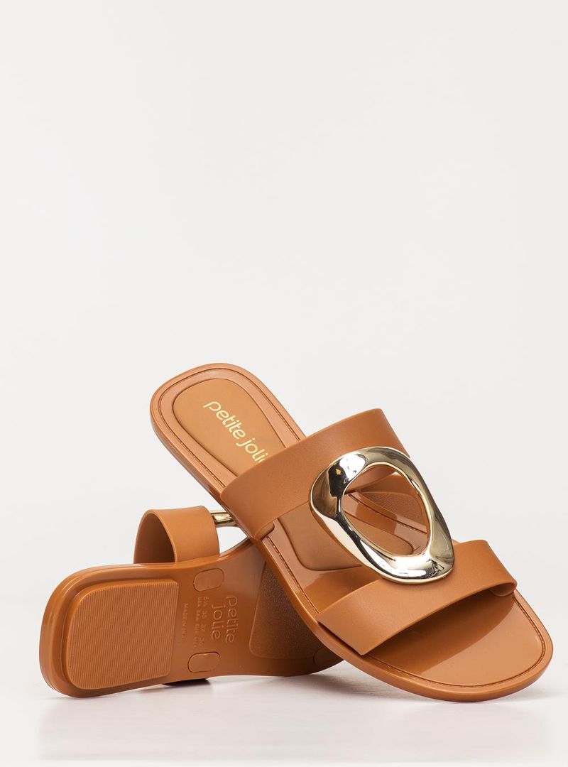 Chinelo Petite Jolie Demi Doce De Leite PJ7725