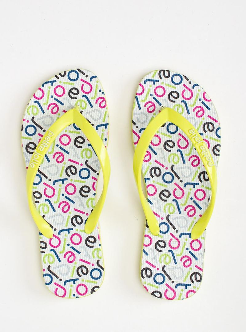 Chinelo Petite Jolie Fresh Limão/Pattern 3 PJ6969
