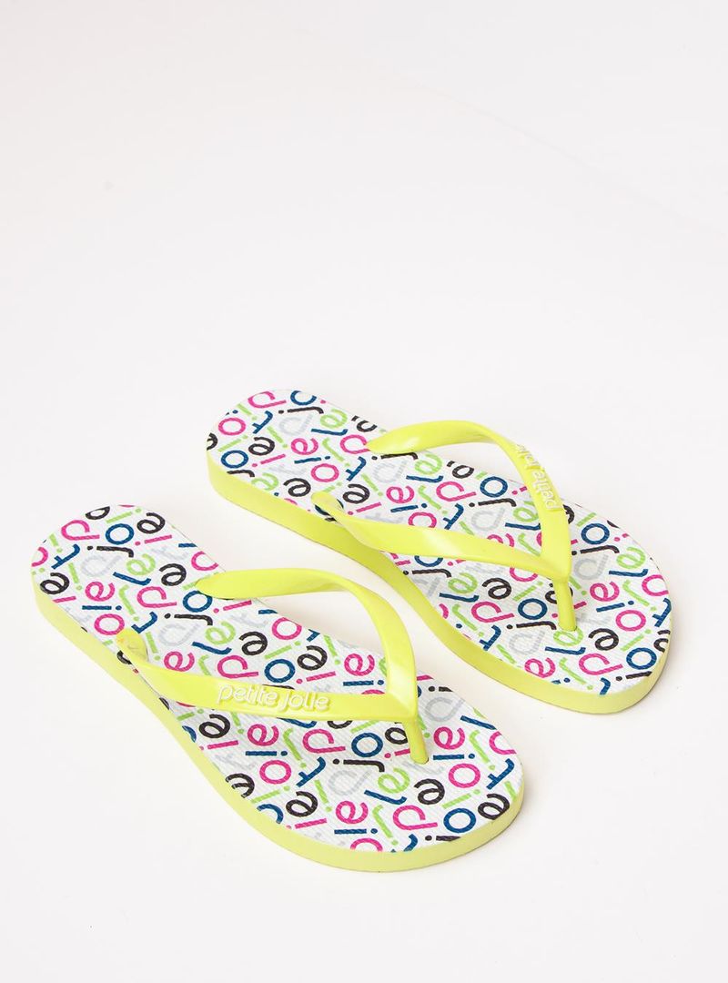 Chinelo Petite Jolie Fresh Limão/Pattern 3 PJ6969