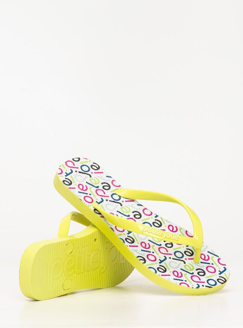 Chinelo Petite Jolie Fresh Limão/Pattern 3 PJ6969