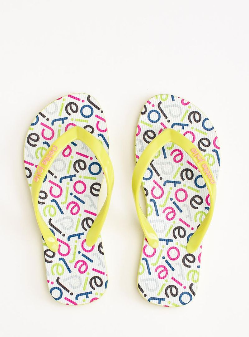 Chinelo Petite Jolie Fresh In Limão/Pattern 3 PJ6969IN