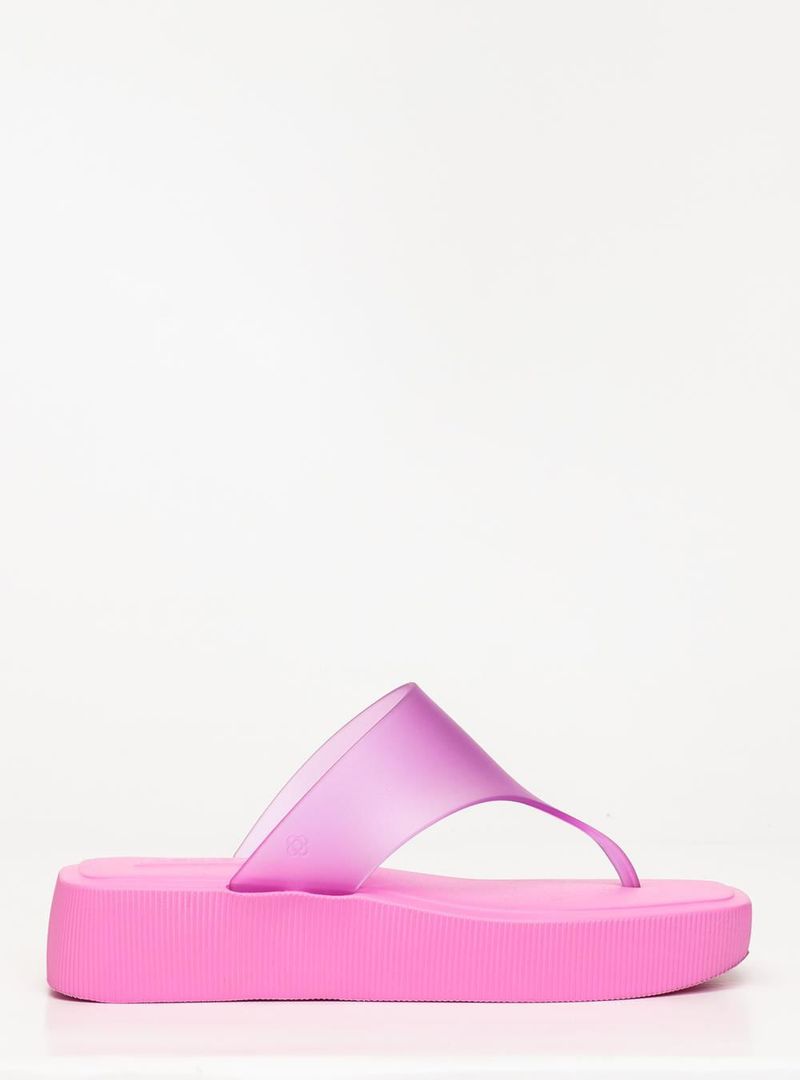 Chinelo Petite Jolie Key Chiclete Translúcido PJ7674