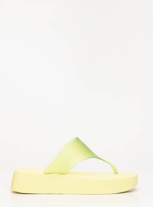 Chinelo Petite Jolie Key Limão Translúcido PJ7674