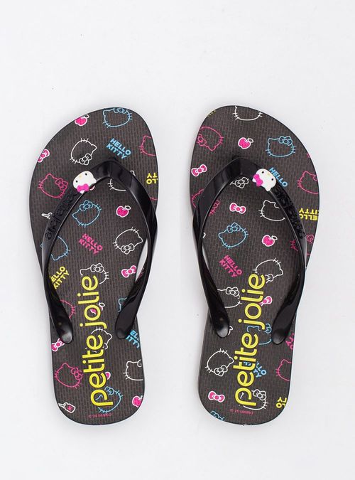 Chinelo Infantil Fresh In HK Preto/Hello Kitty 4 PJ7206INHK