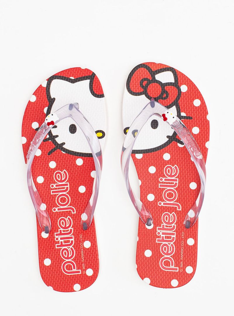 Chinelo Petite Jolie Translúcido/Hello Kitty 14 PJ7206HK