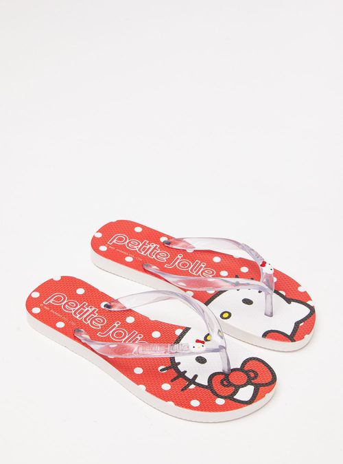 Chinelo Petite Jolie Translúcido/Hello Kitty 14 PJ7206HK