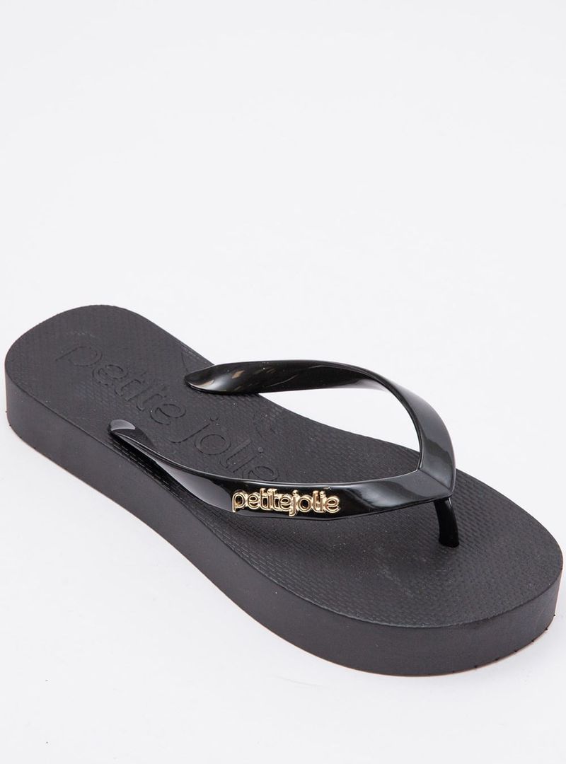 Chinelo Petite Jolie Fresh Up Preto/Preto PJ7321