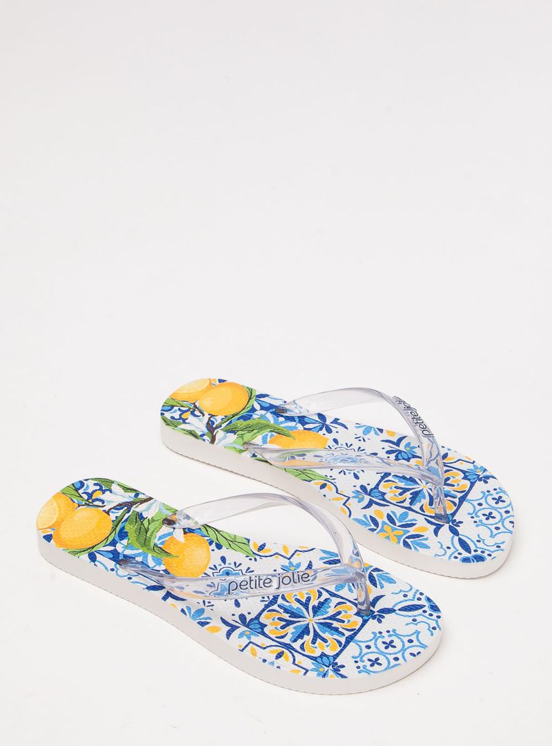 Chinelo Petite Jolie Fresh Translúcido/Frutas 5 PJ6969