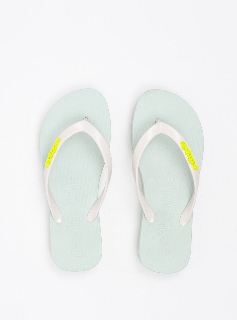 Chinelo Petite Jolie Fresh Up White/Sola Soft Green PJ7321