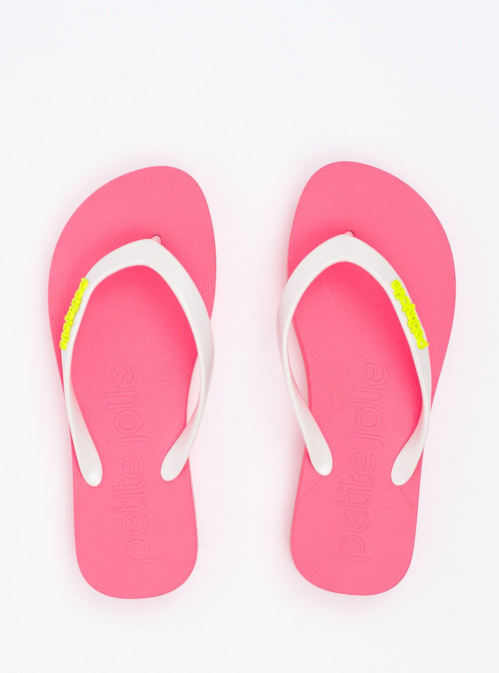 Chinelo Petite Jolie Fresh Up White/Sola Hit Pink PJ7321