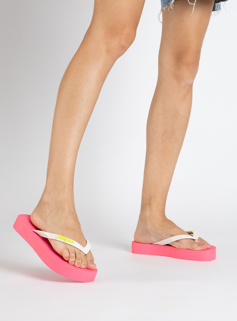 Chinelo Petite Jolie Fresh Up White/Sola Hit Pink PJ7321