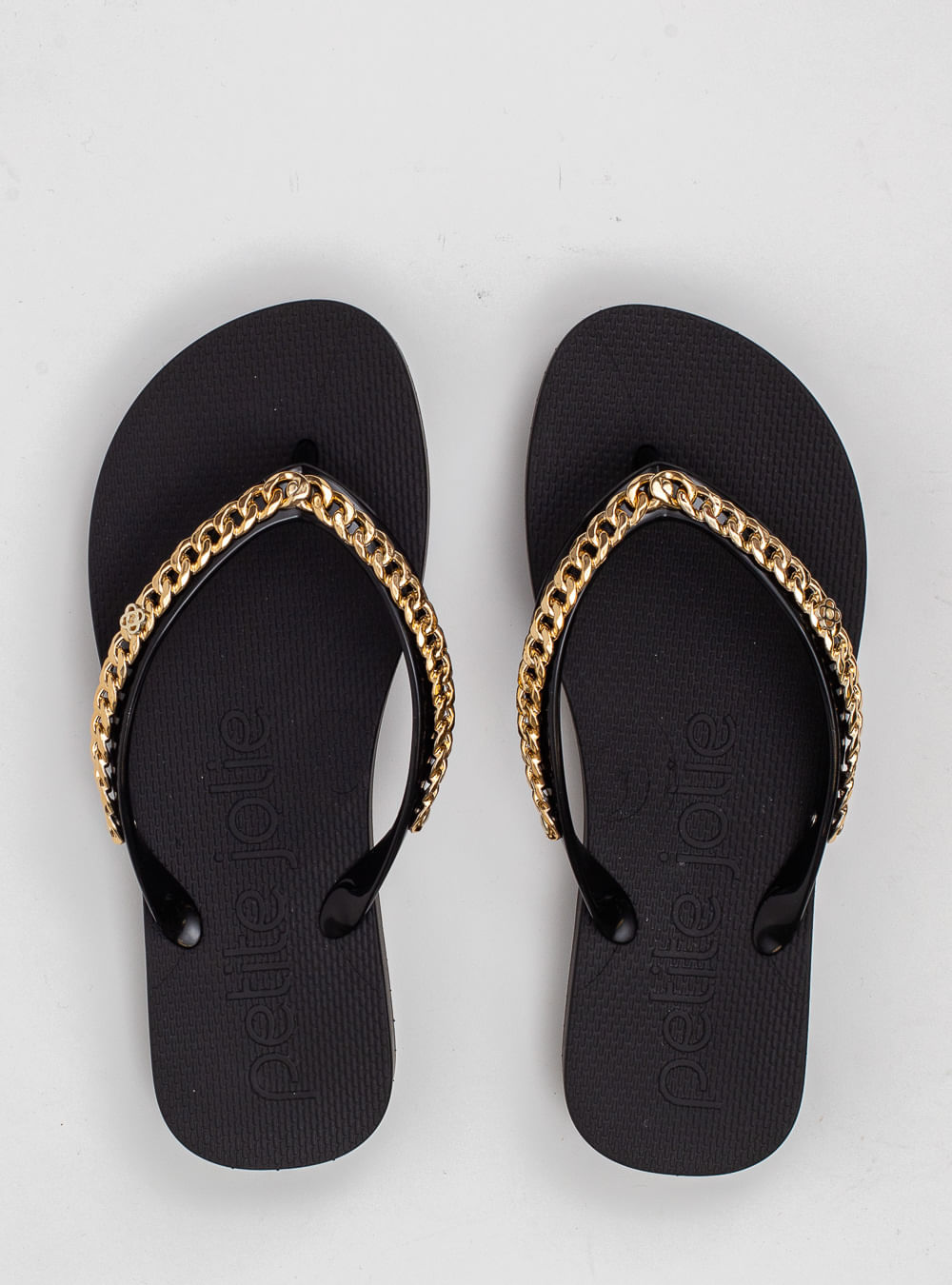 Chinelo Petite Jolie Fresh Up Preto PJ7592