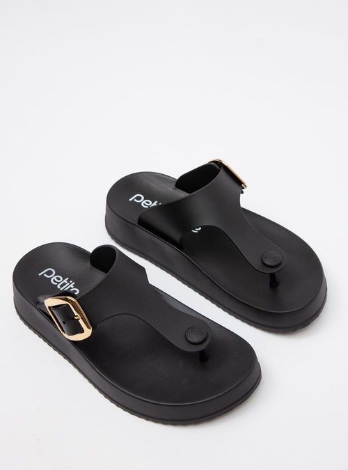 Chinelo Petite Jolie Day Preto PJ7499