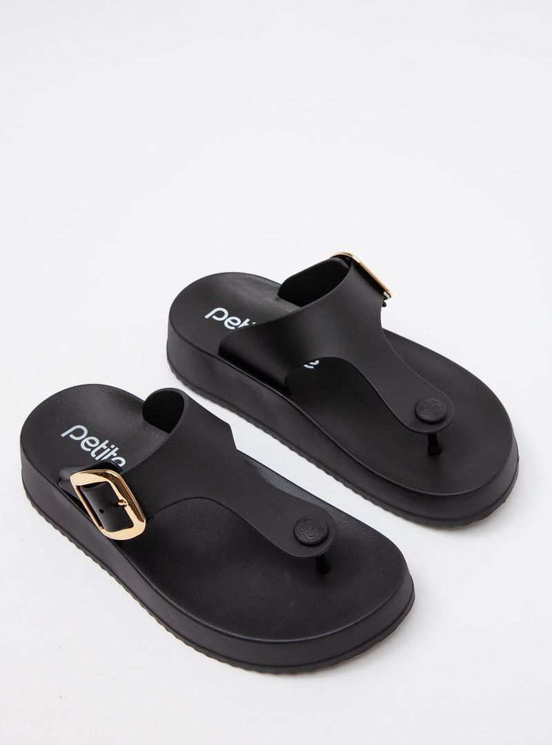 Chinelo Petite Jolie Day Preto PJ7499