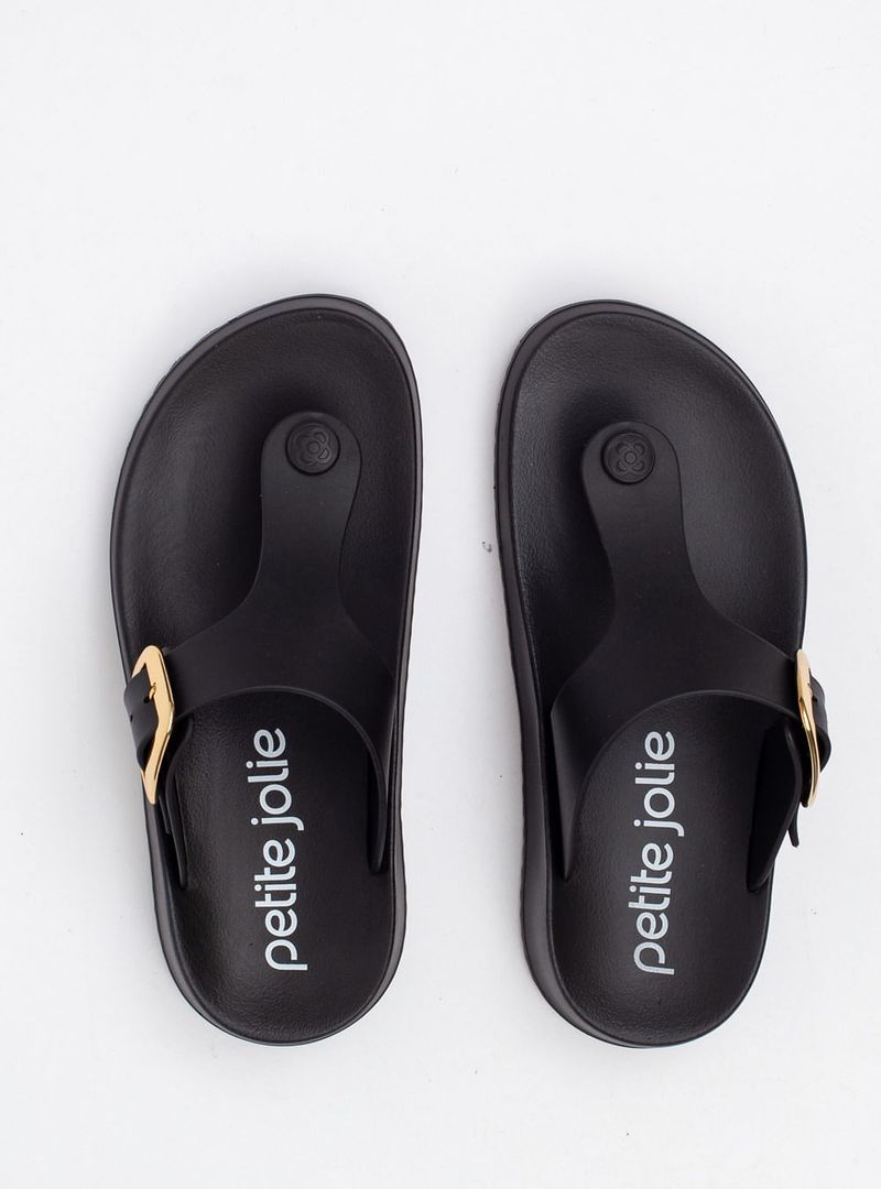 Chinelo Petite Jolie Day Preto PJ7499