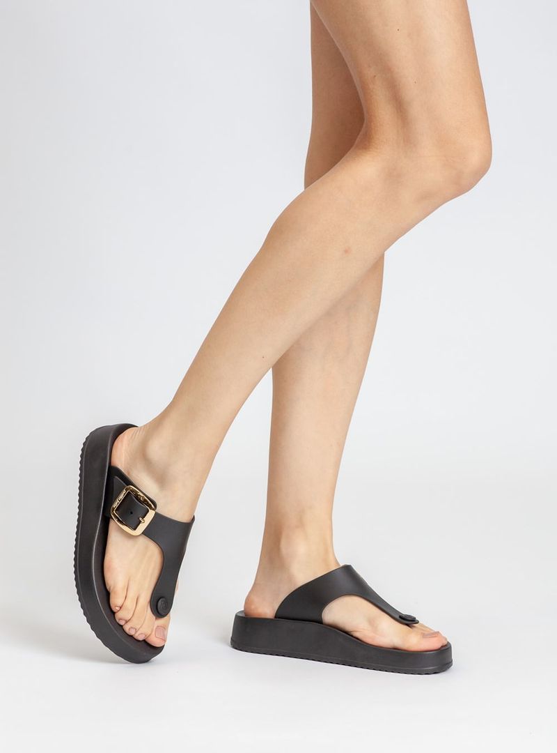 Chinelo Petite Jolie Day Preto PJ7499