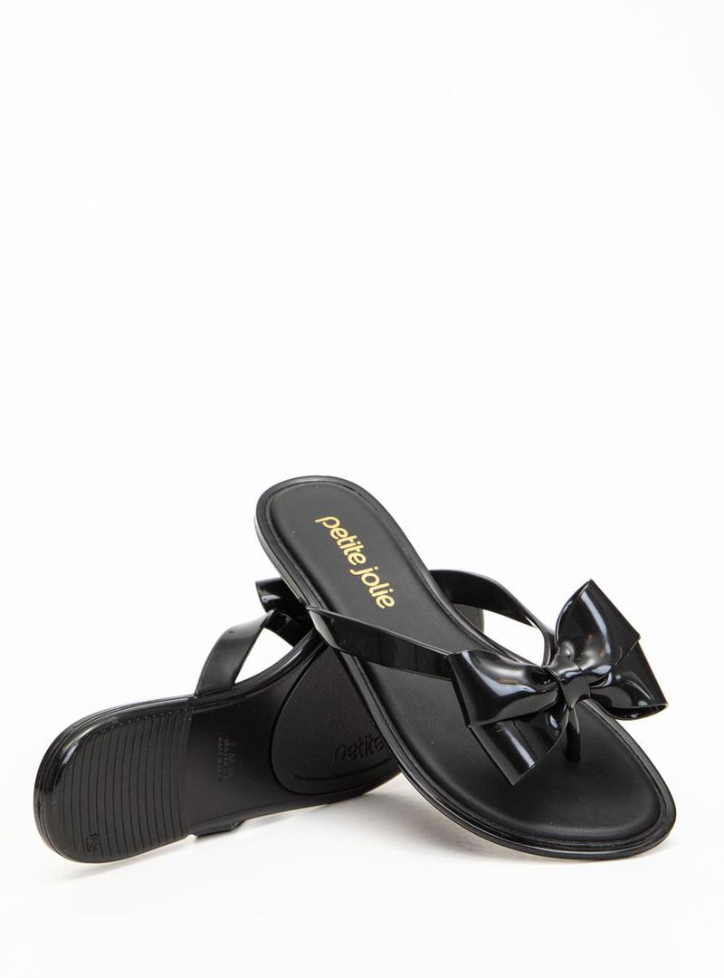 Chinelo Petite Jolie Skip Preto PJ5715