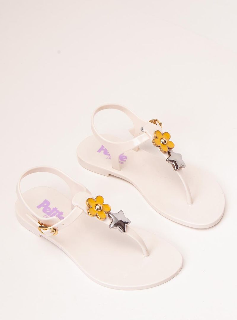 Sandália Petite Jolie Noah In Creme PJ7763IN