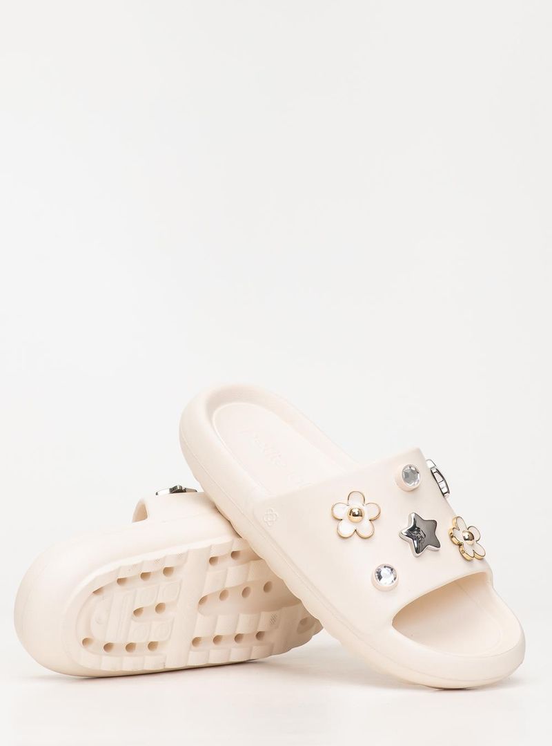 Chinelo Slide Petite Jolie Hug Creme PJ7733