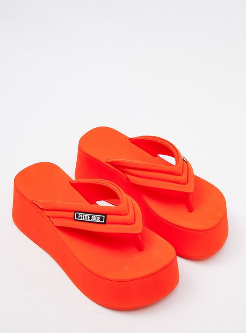 Chinelo Petite Jolie Plus Deep Orange PJ7522