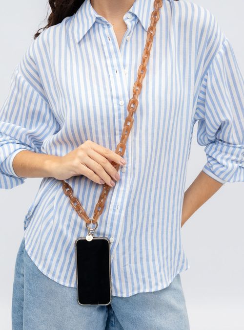 Alça Para Celular Petite Jolie Doce De Leite PJ20331