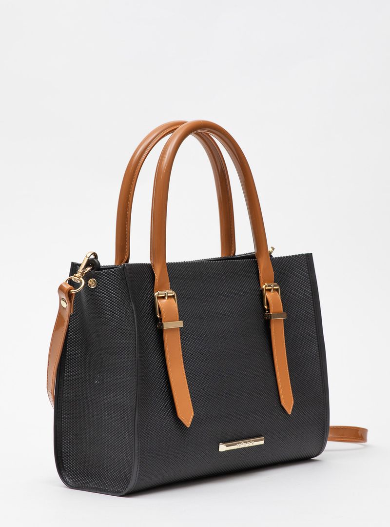 Bolsa Petite Jolie Heaven Preto/Doce De Leite PJ11160