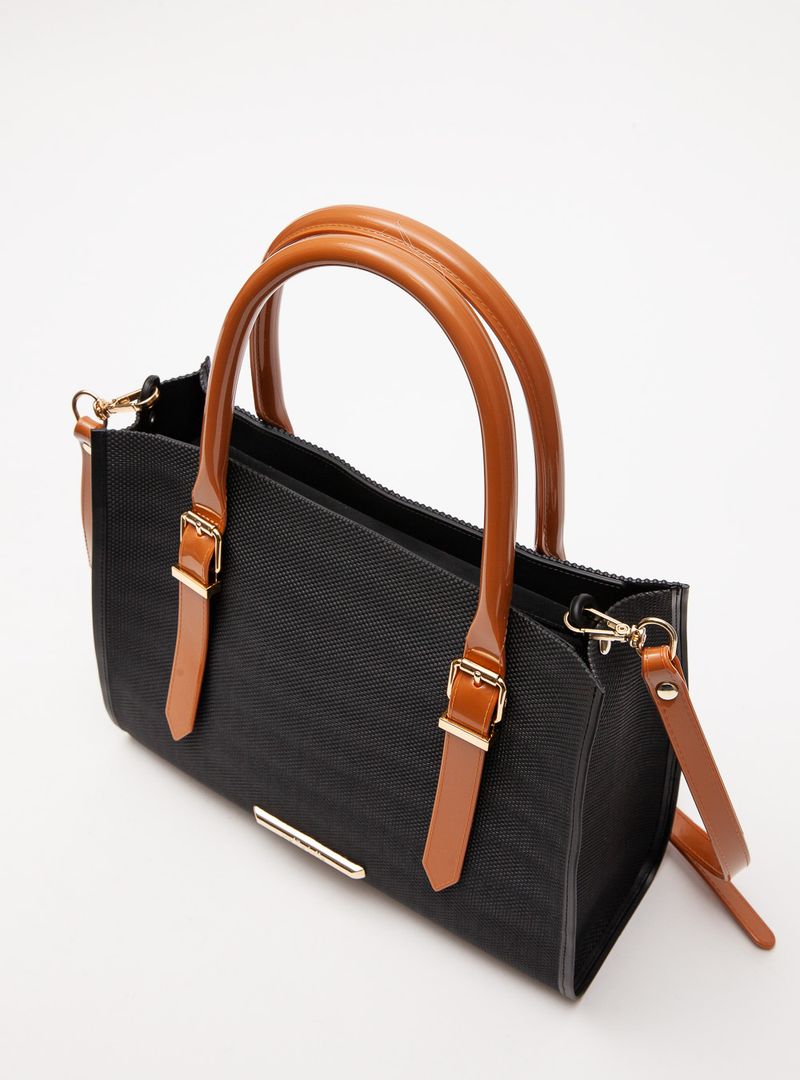 Bolsa Petite Jolie Heaven Preto/Doce De Leite PJ11160