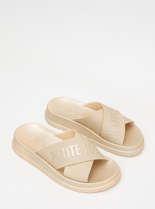 Chinelo Petite Jolie Smash Metalizado Ouro PJ6812IIA